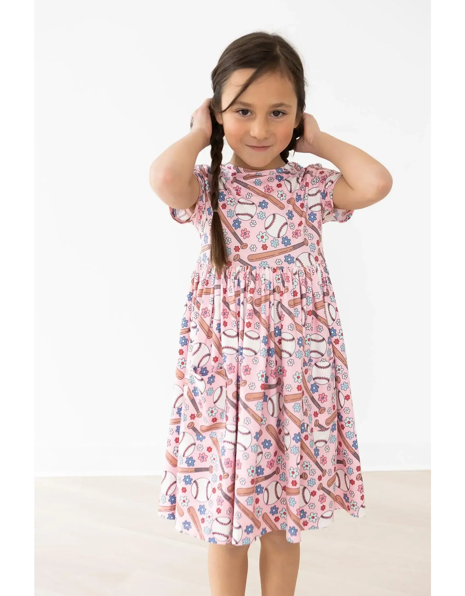 Mila & Rose Mila & Rose- Batter Up Pocket Twirl Dress