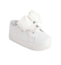 Baby Deer- Angel Eyelet Sneaker w/ Bow