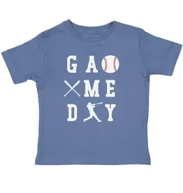 Sweet Wink Sweet Wink- Baseball Game Day TShirt Indigo
