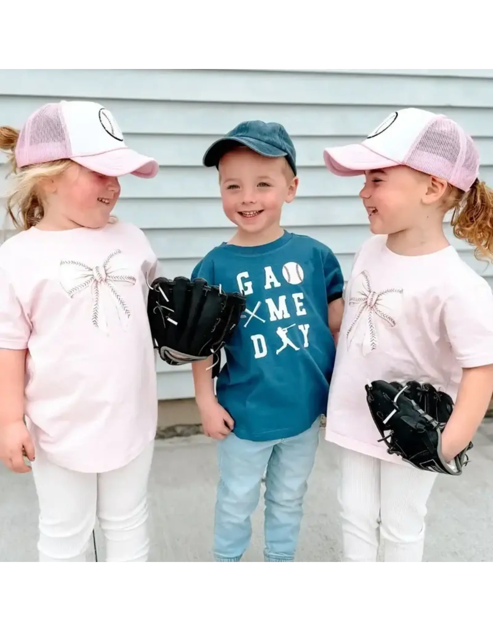 Sweet Wink Sweet Wink- Baseball Game Day TShirt Indigo