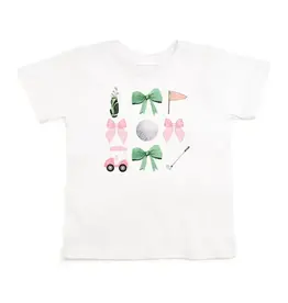 Sweet Wink- Coquette Golf S/S Shirt White