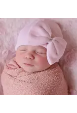 ILYBEAN Ilybean- Polly Pink Big Bow Hospital Hat