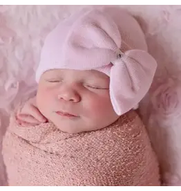 ILYBEAN Ilybean- Polly Pink Big Bow Hospital Hat