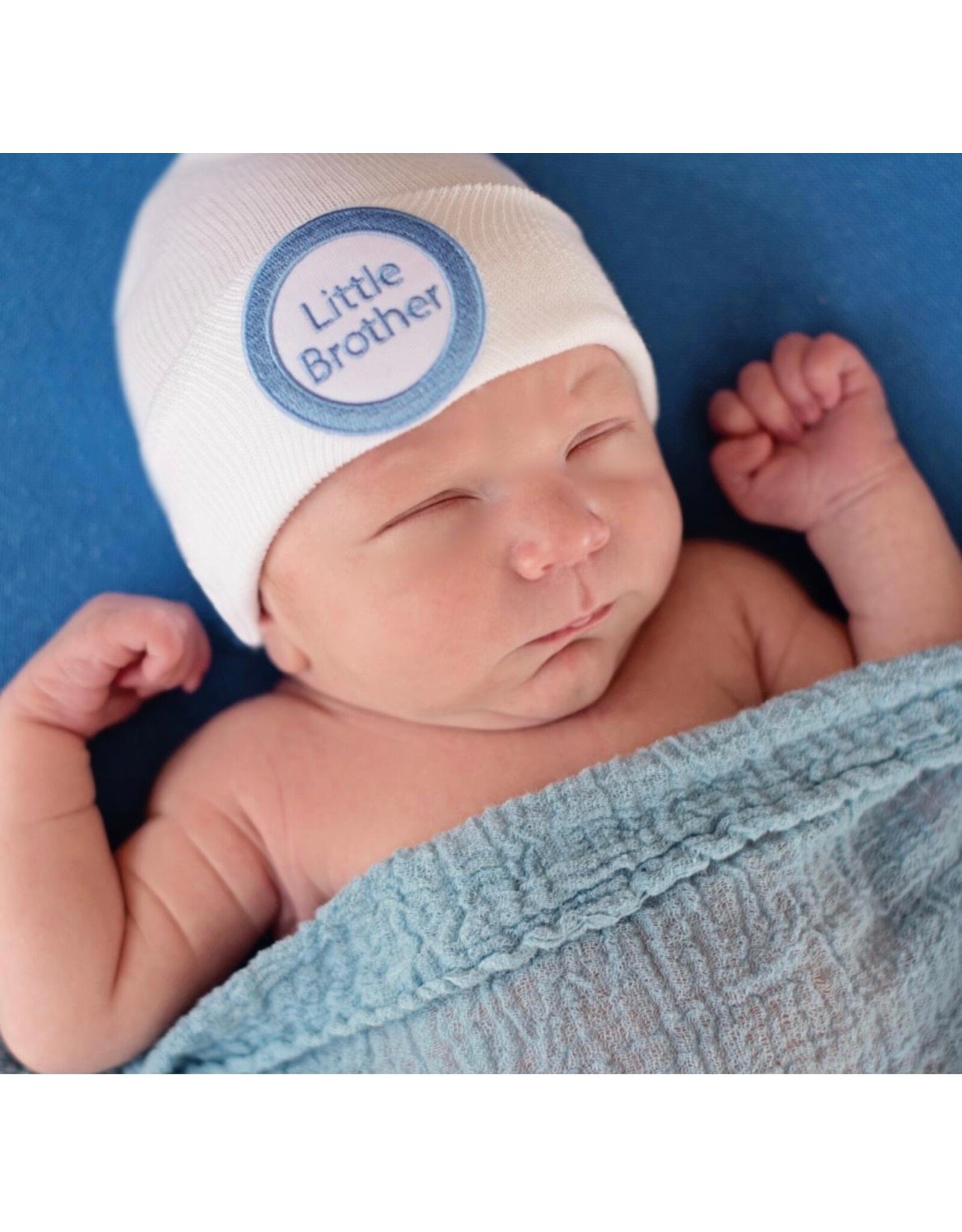 ILYBEAN Ilybean- White Little Brother Nursery Beanie