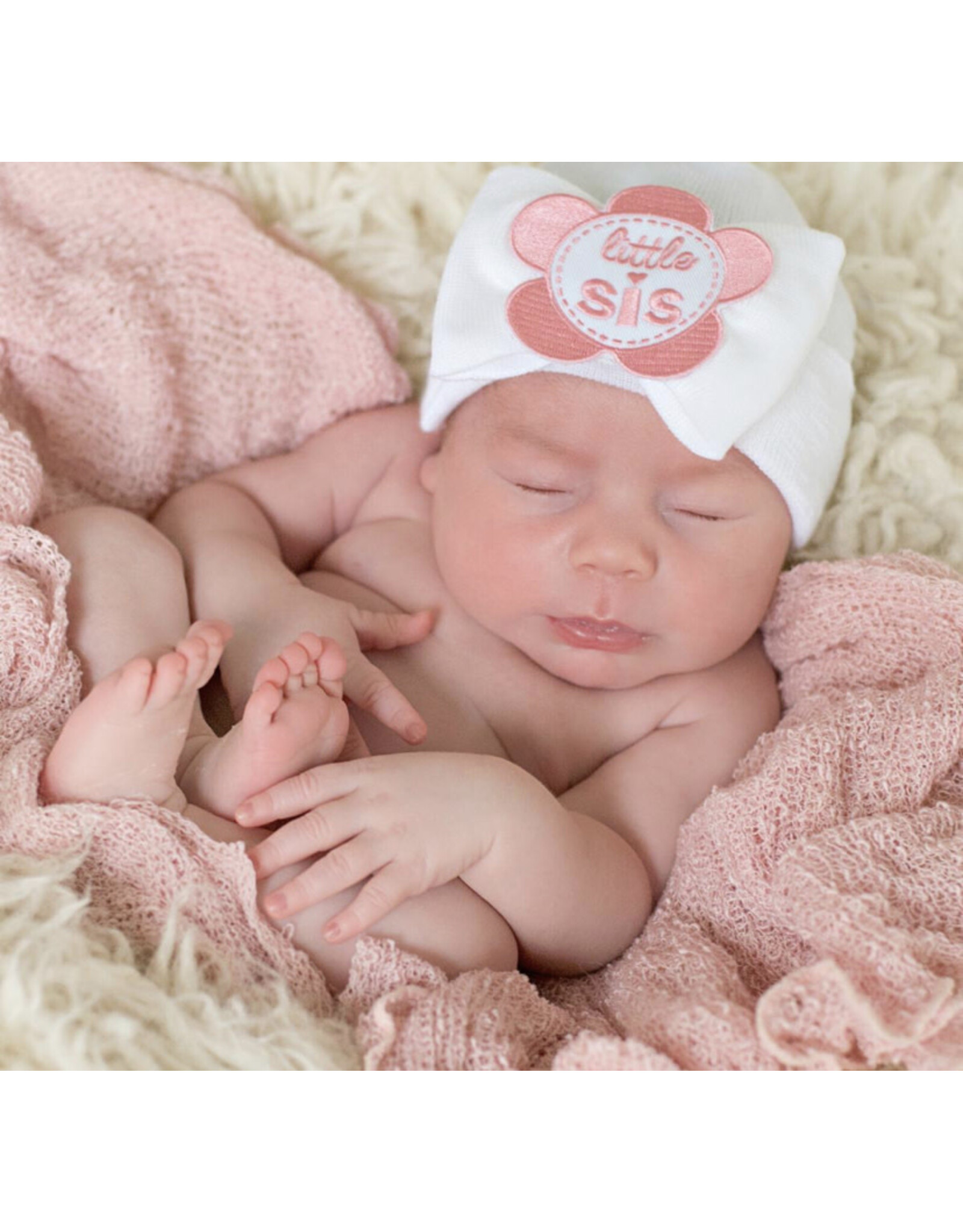 ILYBEAN Ilybean- White Little Sis Nursery Beanie