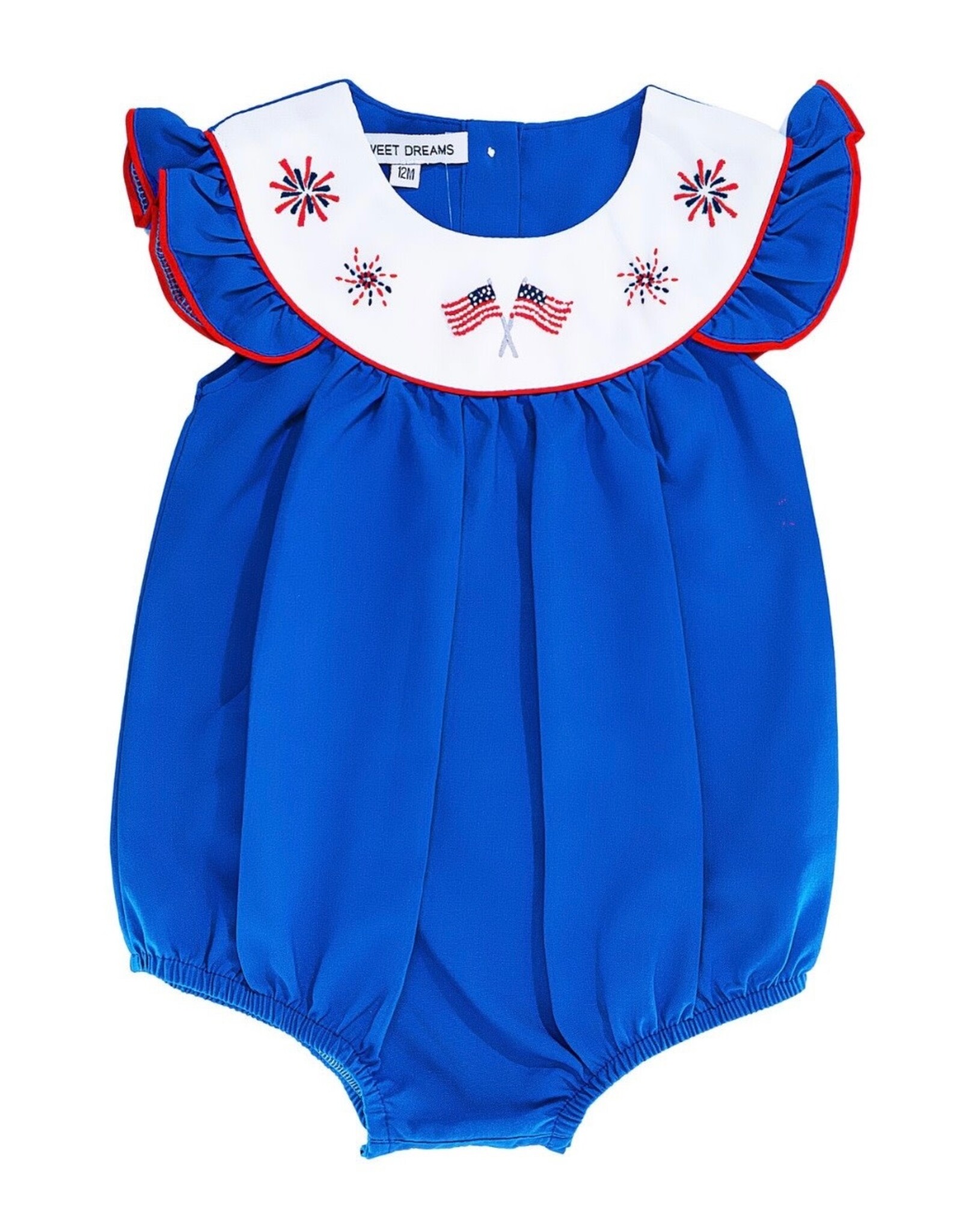 Sweet Dreams- Happy 4th Royal Blue Bubble