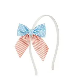 Sweet Wink- Patriotic Cutie Bow Hard Headband