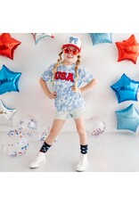 Sweet Wink- USA Patch S/S Shirt Sky Tie Dye