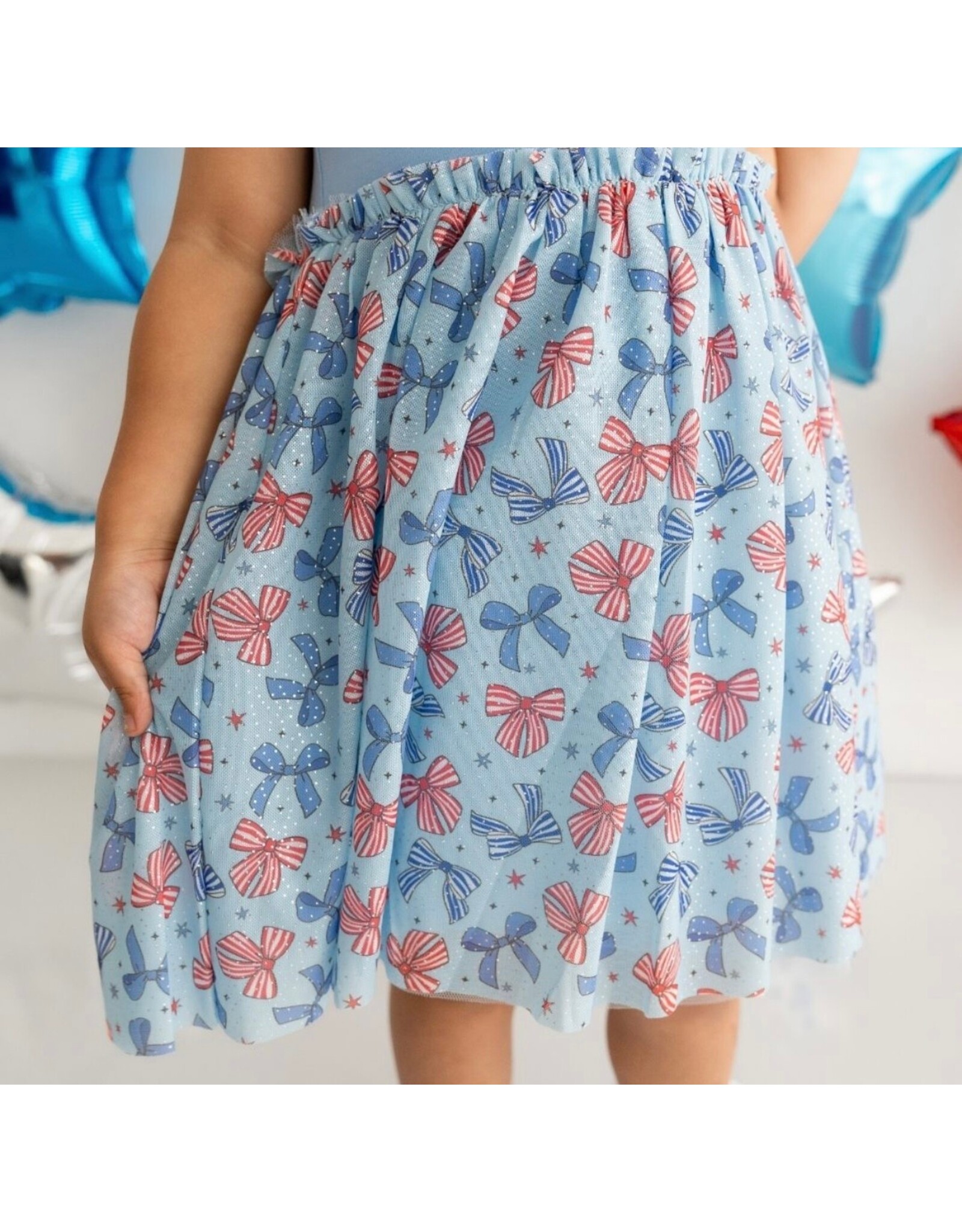 Sweet Wink- Patriotic Bow Tank Tutu Dress