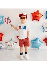 Sweet Wink- Patriotic Smiley Patch Trucker Hat