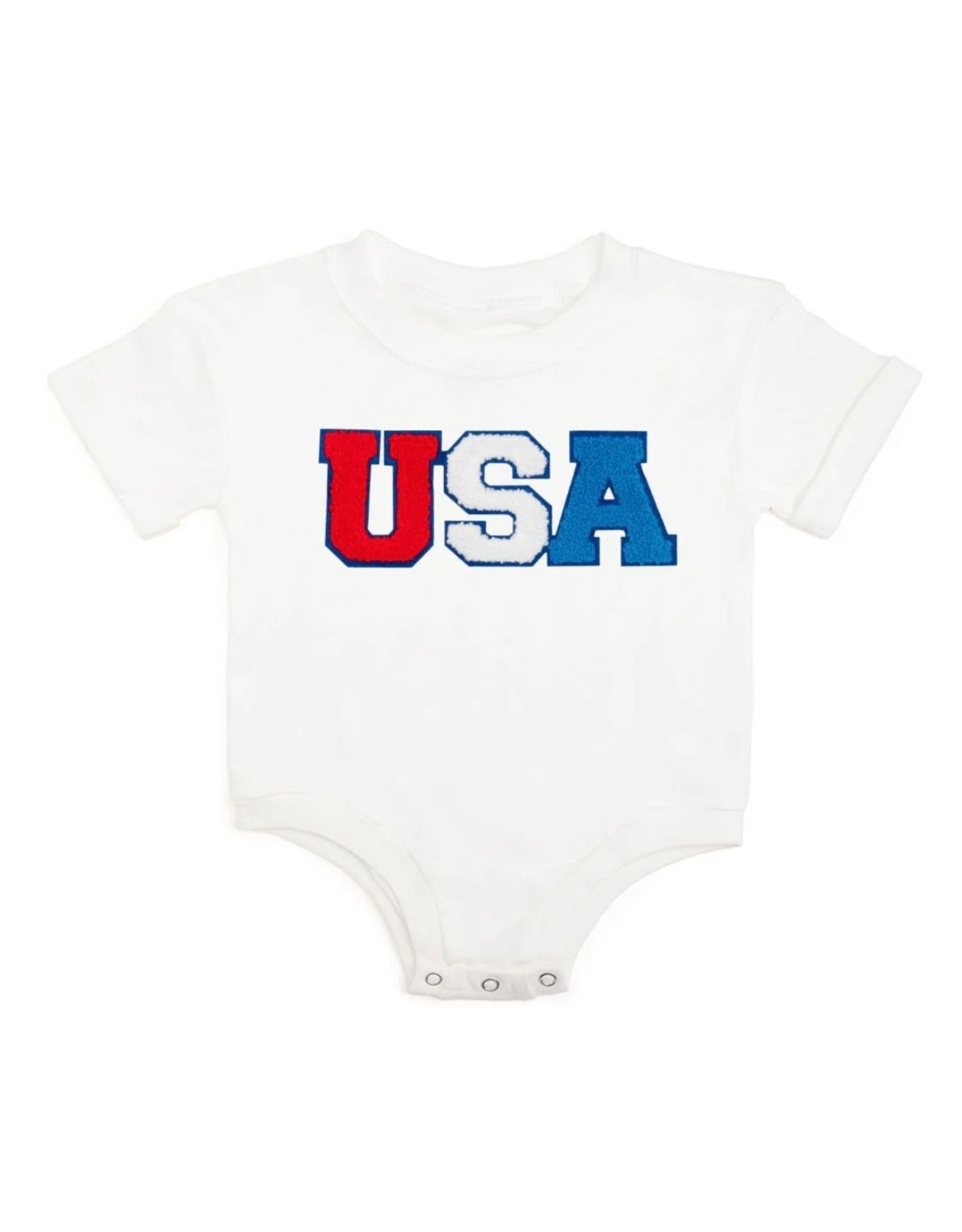 Sweet Wink- USA Patch S/S Romper