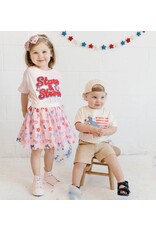Sweet Wink- Stars & Stripes Patch Ballet Pink S/S TShirt