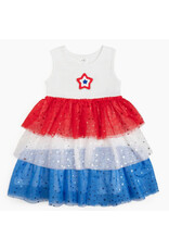 Sweet Wink- Patriotic Star Patch Tank Tutu Dress