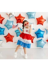Sweet Wink- Patriotic Star Patch Tank Tutu Dress