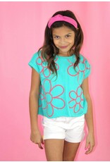 Sweet Soul- Puff Print Flowers Shirt