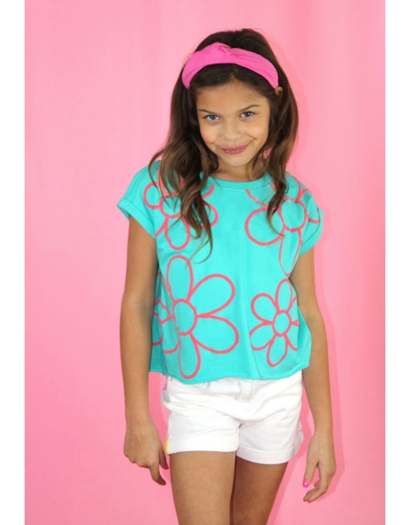 Sweet Soul- Puff Print Flowers Shirt