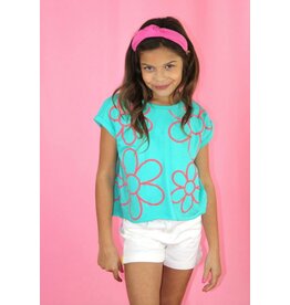 Sweet Soul- Puff Print Flowers Shirt