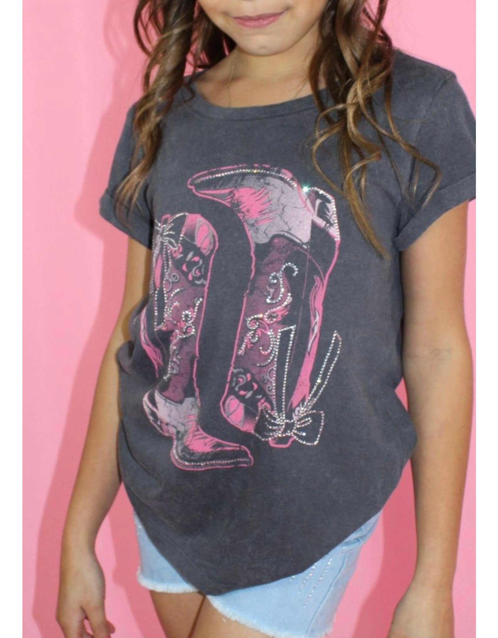 Sweet Soul- Rhinestone Boots Shirt