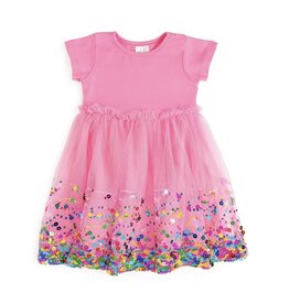 Sweet Wink- Raspberry Confetti Tutu Dress
