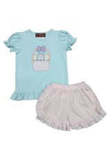 Millie Jay Millie Jay- Easter Basket Appl Short Set