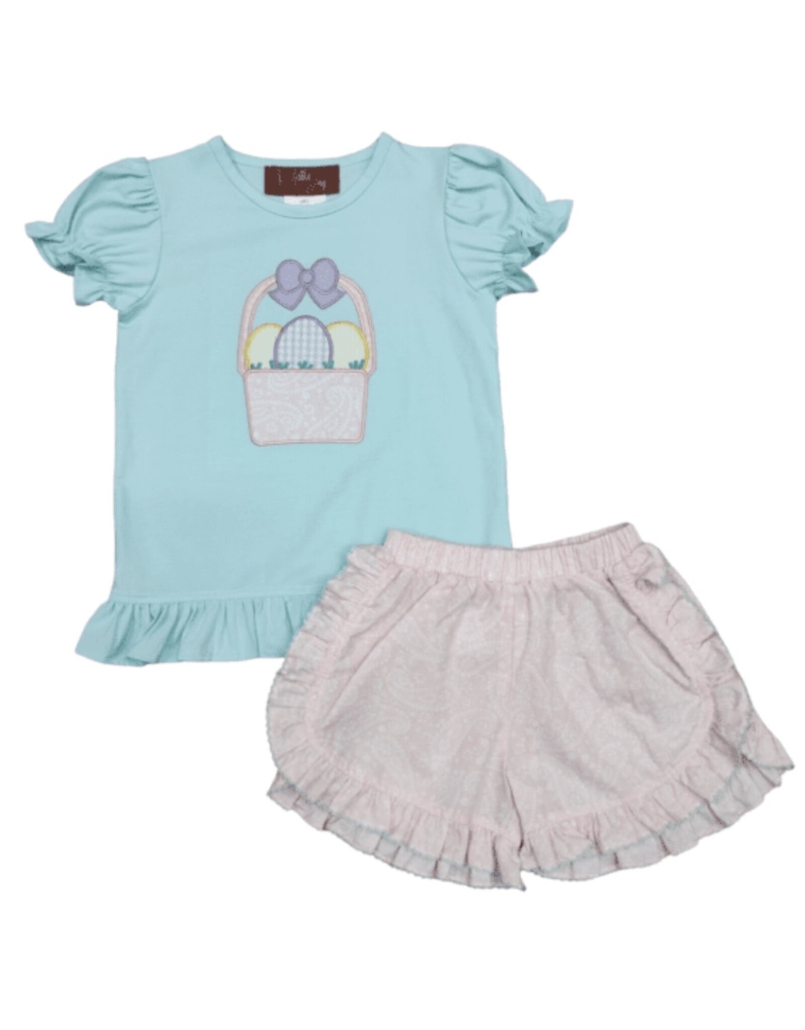Millie Jay Millie Jay- Easter Basket Appl Short Set