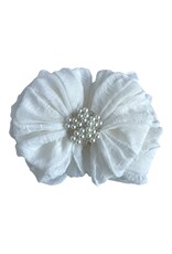 In Awe - Off White Headband with Pearl