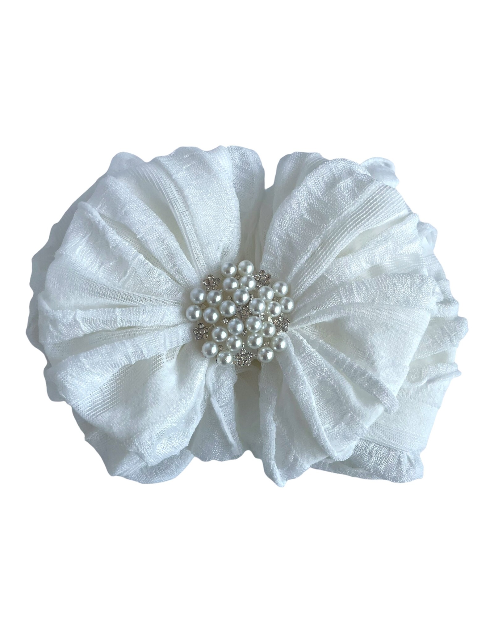 In Awe - Off White Headband with Pearl