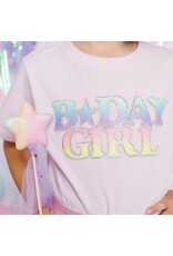 Sweet Wink Sweet Wink- Pastel Rainbow BDay Girl Patch TShirt