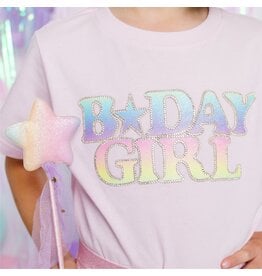 Sweet Wink Sweet Wink- Pastel Rainbow BDay Girl Patch TShirt