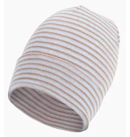 ILYBEAN Ilybean- Blue, Tan & White Stripe Nursery Beanie