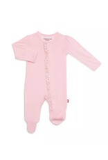 Magnetic Me Magnetic Me- Pink Dogwood Modal Magnetic Ruffle Footie