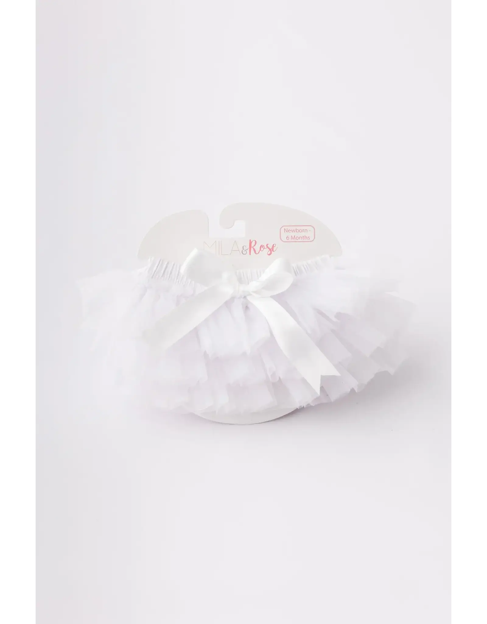Mila & Rose Mila & Rose- White Tutu Bloomer NB-6M