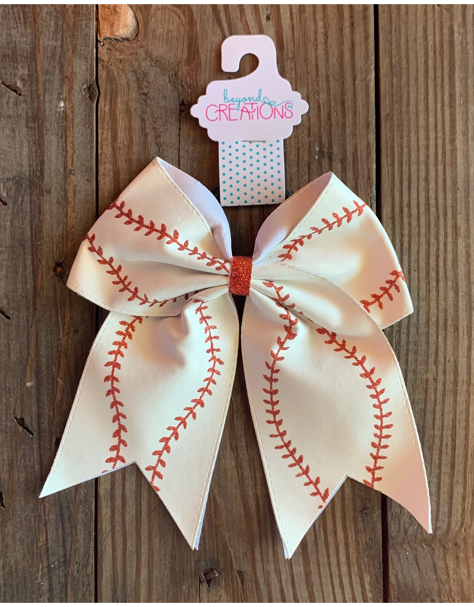 Beyond Creations Beyond Creations-  7" Baseball Cheer Bow