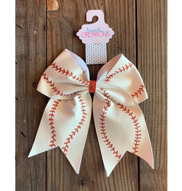 Beyond Creations Beyond Creations-  7" Baseball Cheer Bow