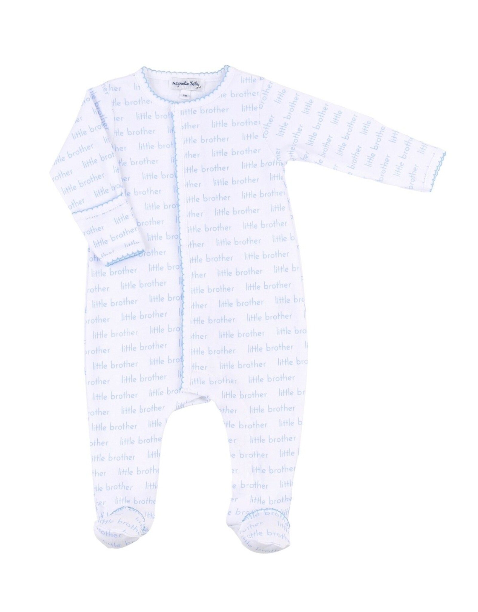 Magnolia Baby Magnolia Baby- Little Brother Printed Footie