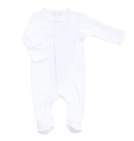 Magnolia Baby Magnolia Baby- Essentials White Trim Footie