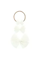 Lou Lou & Company Lou Lou - Tulle Bow Headband: Ivory Dot