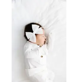 Lou Lou & Company Lou Lou - Tulle Bow Headband: White