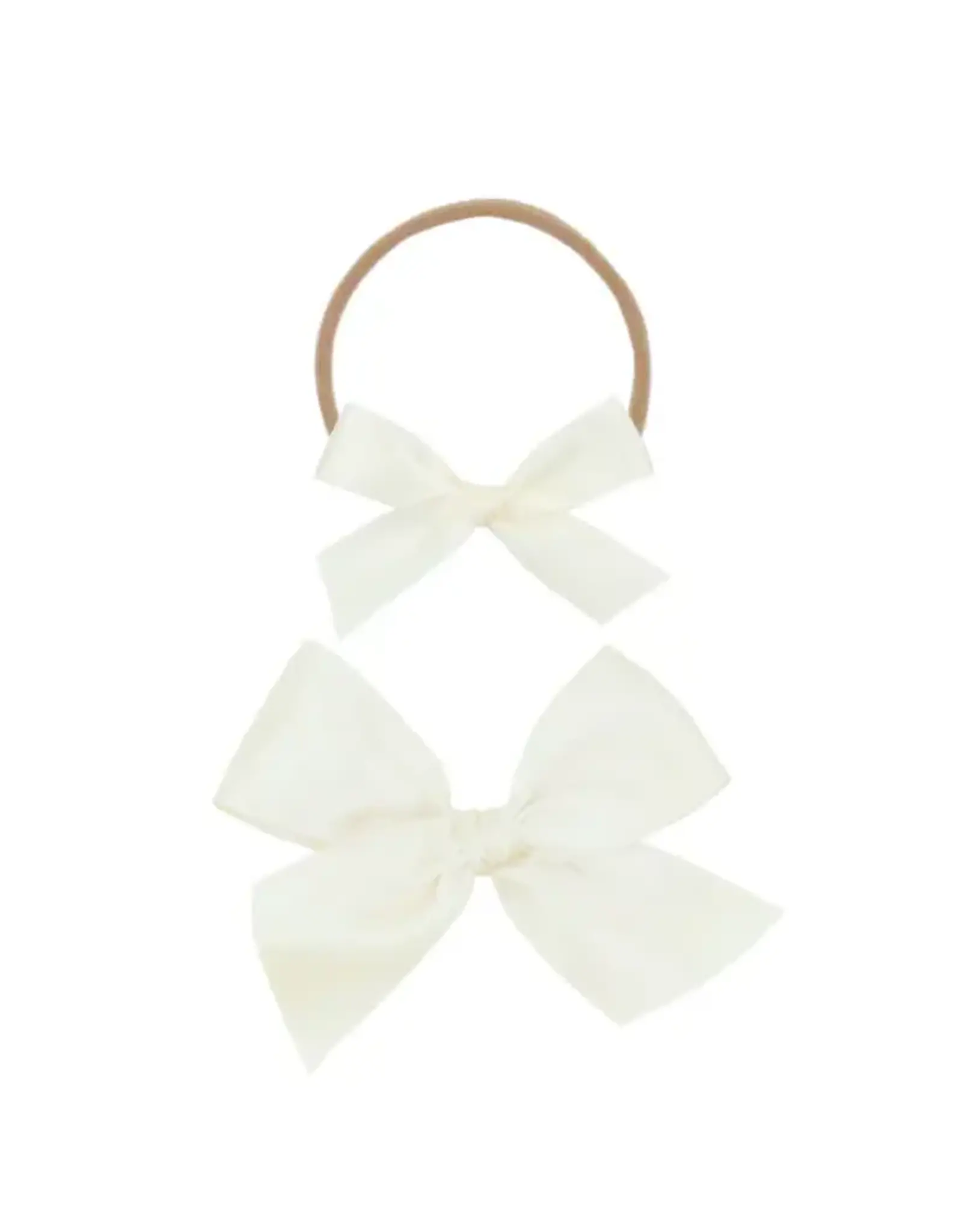 Lou Lou & Company Lou Lou - Satin Bow Headband: Cream