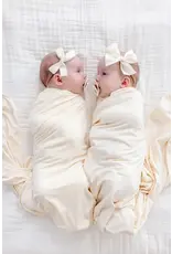 Lou Lou & Company Lou Lou - Satin Bow Headband: Cream