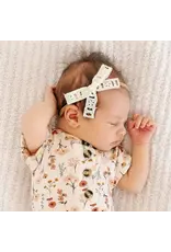 Lou Lou & Company Lou Lou- Mini Cream Eyelet Lace Bow on Nylon Headband