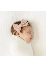 Lou Lou & Company Lou Lou - Linen Bow Headband: Rose