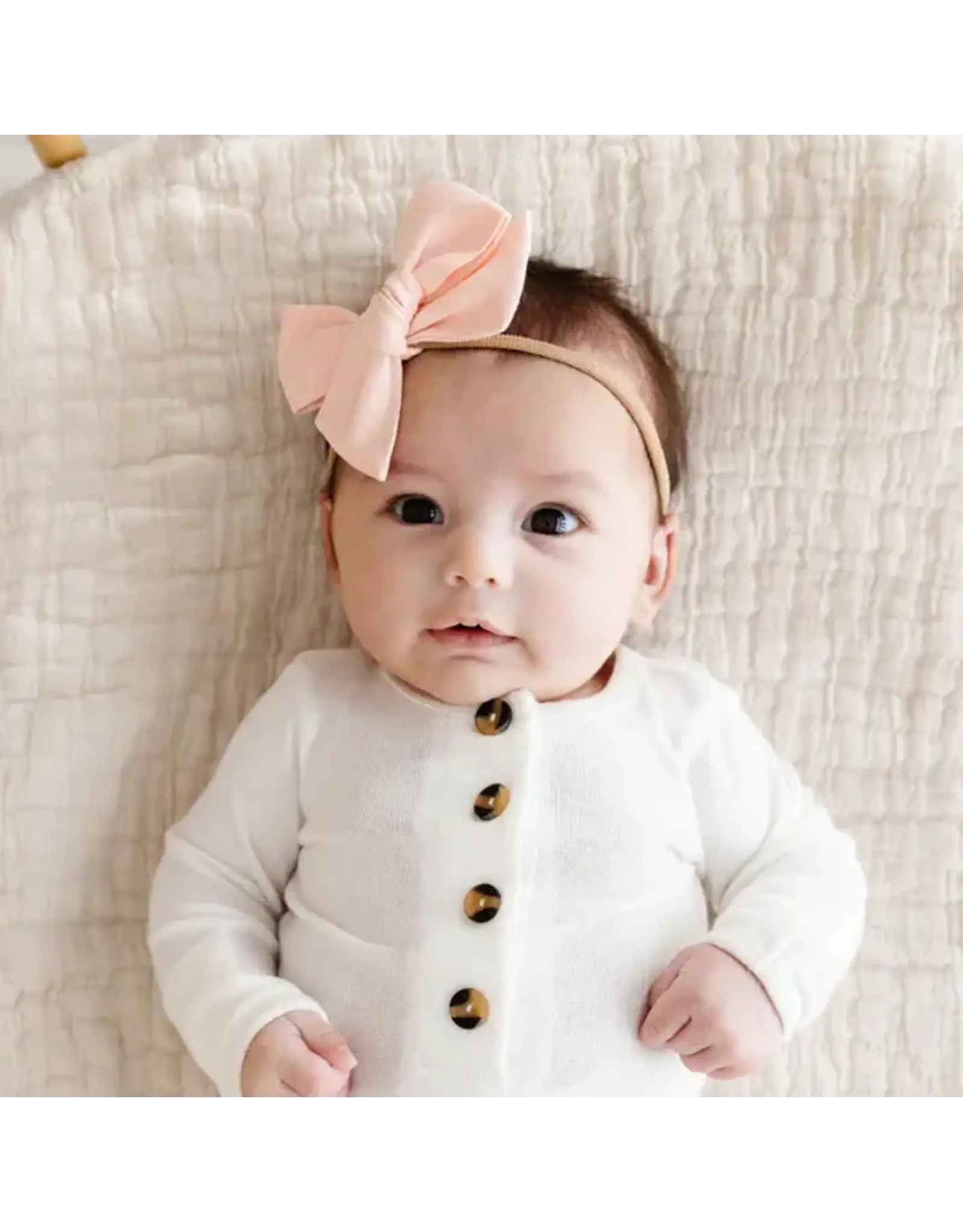 Lou Lou & Company Lou Lou - Linen Bow Headband: Ballet