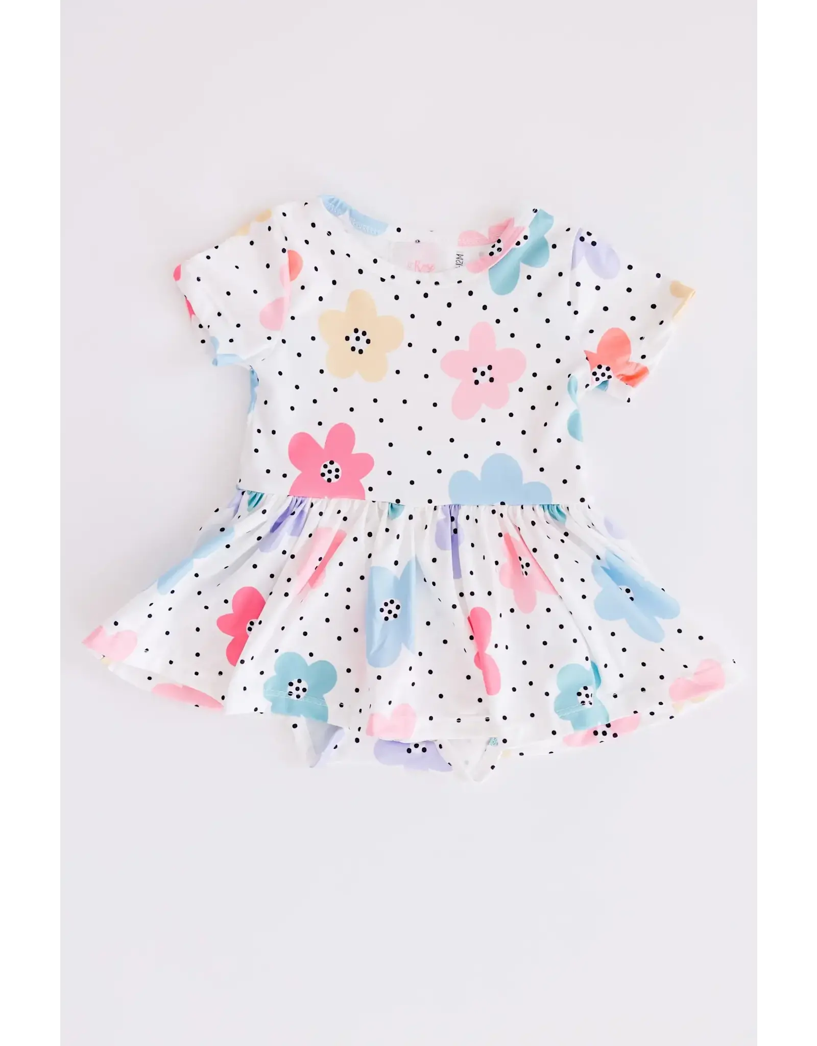 Mila & Rose Mila & Rose- Dots & Daisies Twirl Bodysuit