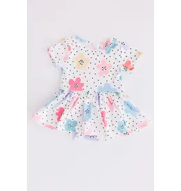 Mila & Rose Mila & Rose- Dots & Daisies Twirl Bodysuit