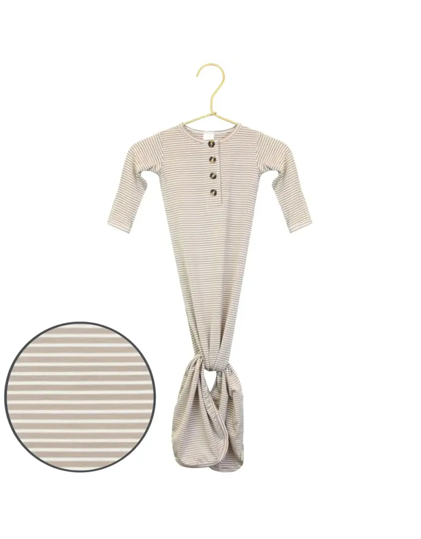 Lou Lou & Company Lou Lou- Banks Knotted Gown NB-3M
