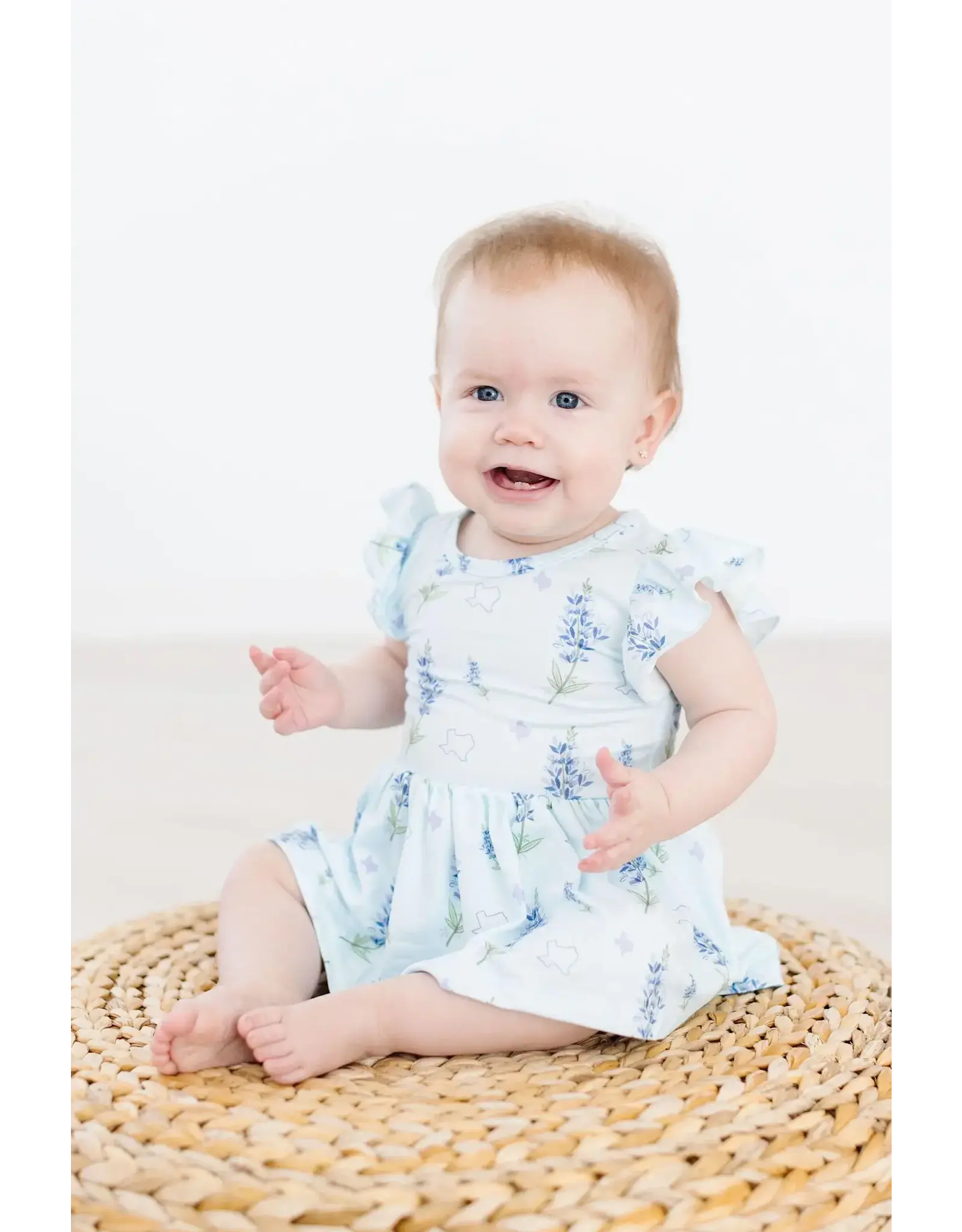 Mila & Rose Mila & Rose- Texas Bluebonnets Bodysuit