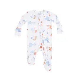 Angel Dear Angel Dear- Coastal ABC Two-Way Zipper Footie