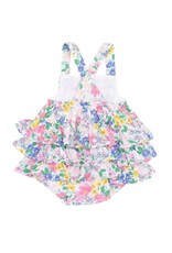 Angel Dear Angel Dear- Emma Floral Ruffle Sunsuit