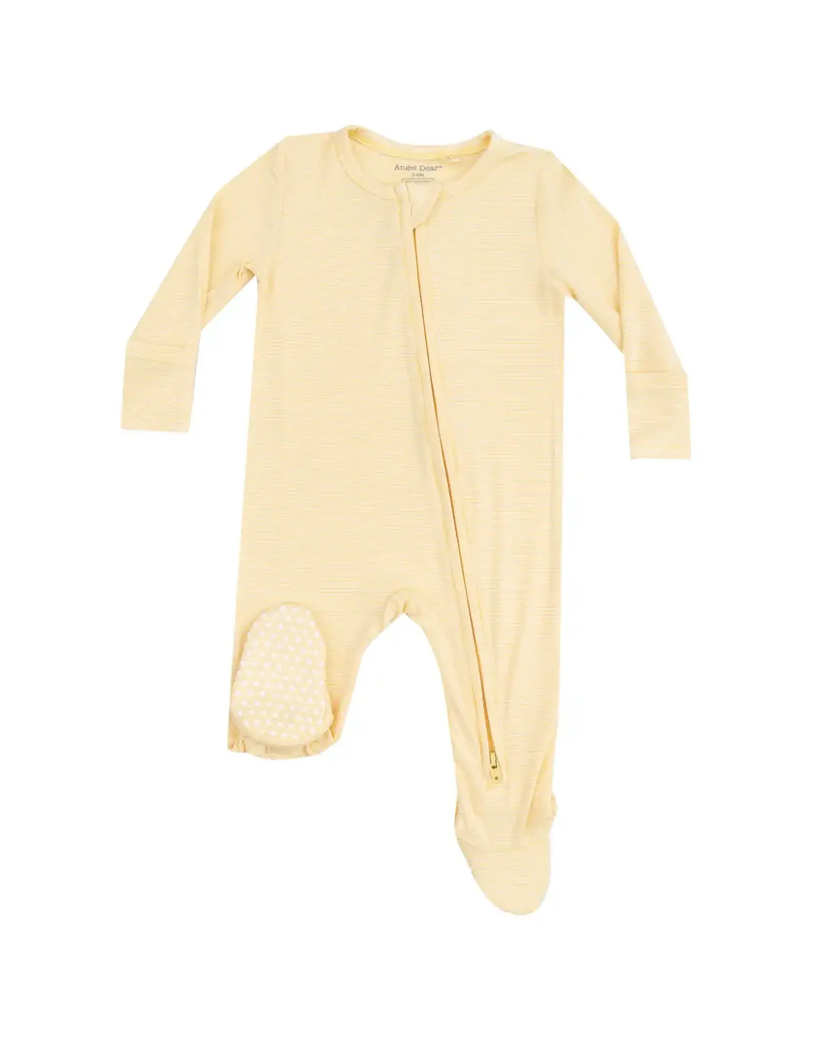 Angel Dear Angel Dear-  Stripe Baby Chicks Two-Way Zipper Footie